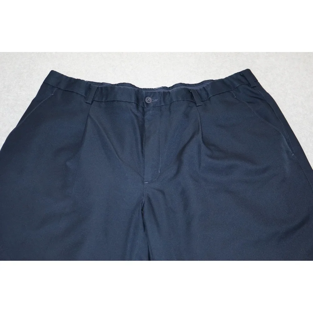 Nike Golf Shorts Mens 40 Navy Blue Dri-FIT Pleated Performance 9